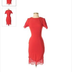 H&M Sheath Lace Midi Dress